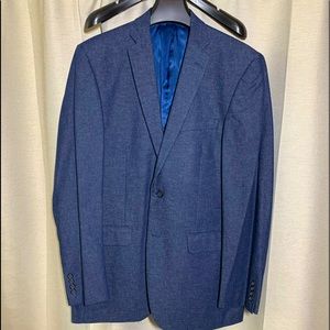 Nautica Blue Denim-Look Sport Coat 44L